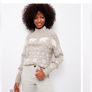 LOFT Polar Bear sweater. Size MP
